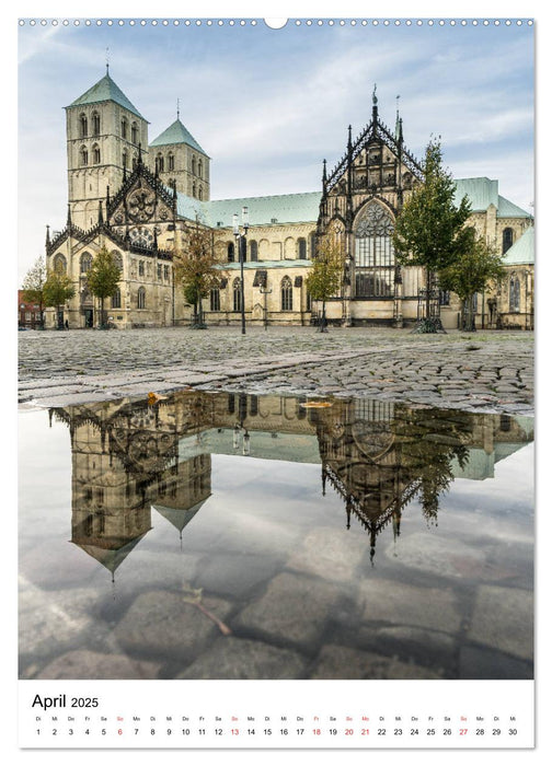 Münster - Spiegelwelten einer Stadt (CALVENDO Wandkalender 2025)