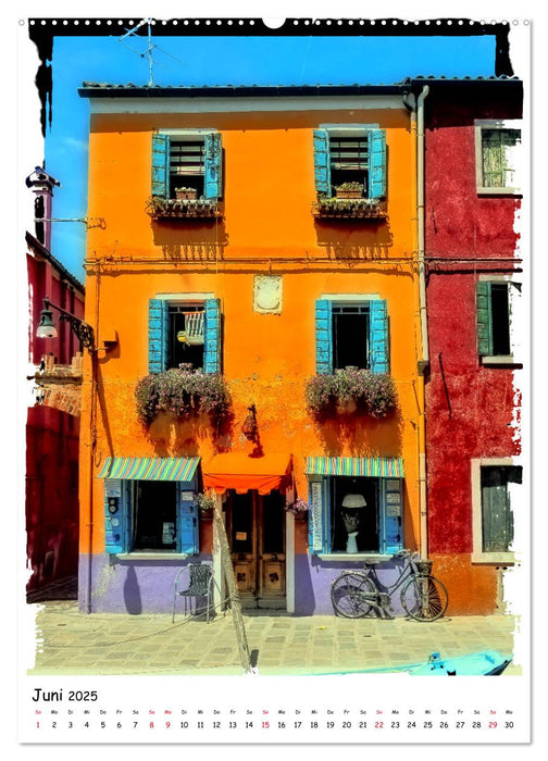 Einblicke in Burano (CALVENDO Wandkalender 2025)