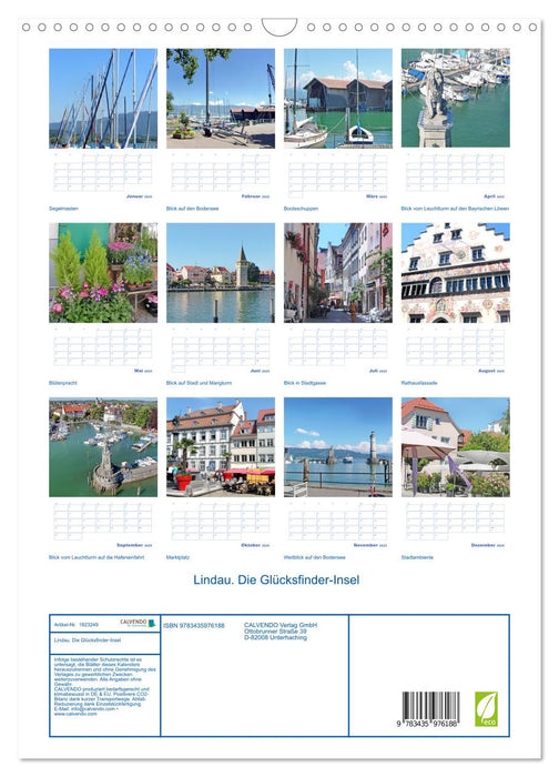 Lindau. Die Glücksfinder-Insel (CALVENDO Wandkalender 2025)