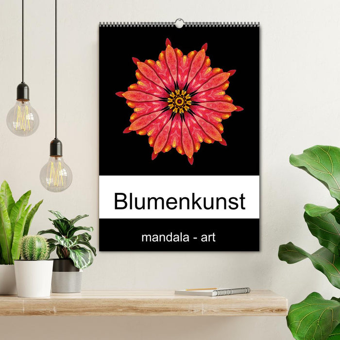 Blumenkunst - mandala-art (CALVENDO Wandkalender 2025)