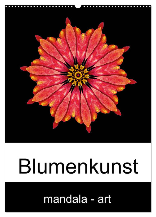 Blumenkunst - mandala-art (CALVENDO Wandkalender 2025)