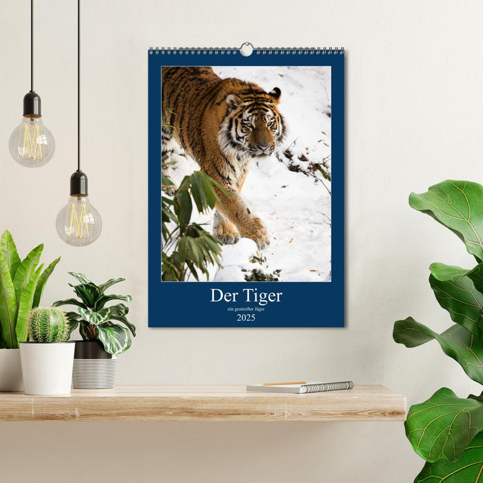 Der Tiger - ein gestreifter Jäger (CALVENDO Wandkalender 2025)