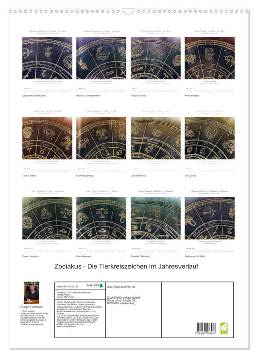 Zodiakus - Die Tierkreiszeichen im Jahresverlauf (CALVENDO Wandkalender 2025)