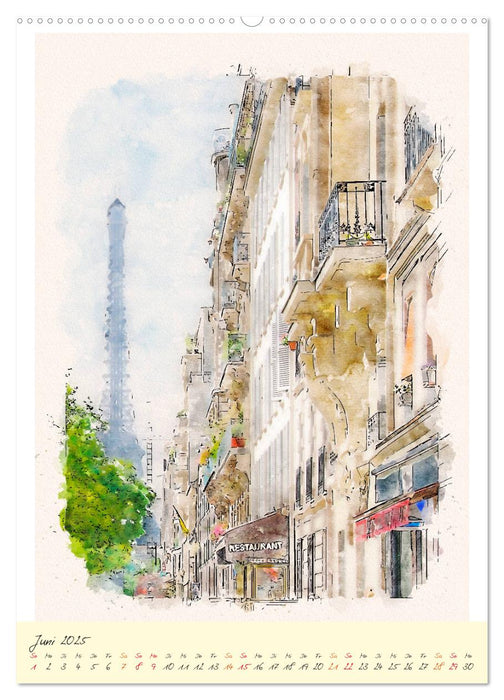 Paris - malerische Metropole (CALVENDO Wandkalender 2025)