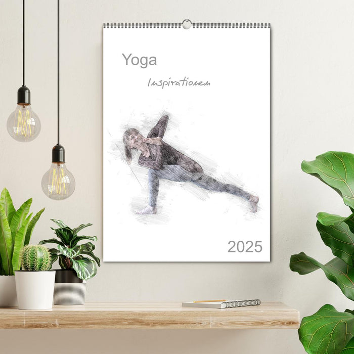 Yoga Inspirationen - Familienplaner (CALVENDO Wandkalender 2025)