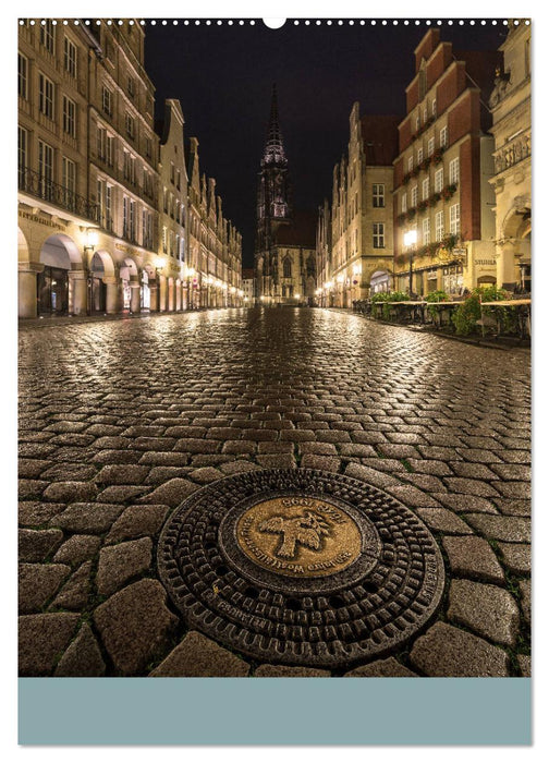 Münster - Impressionen bei Nacht (CALVENDO Wandkalender 2025)