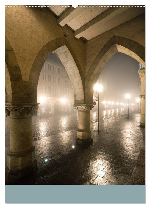 Münster - Impressionen bei Nacht (CALVENDO Wandkalender 2025)