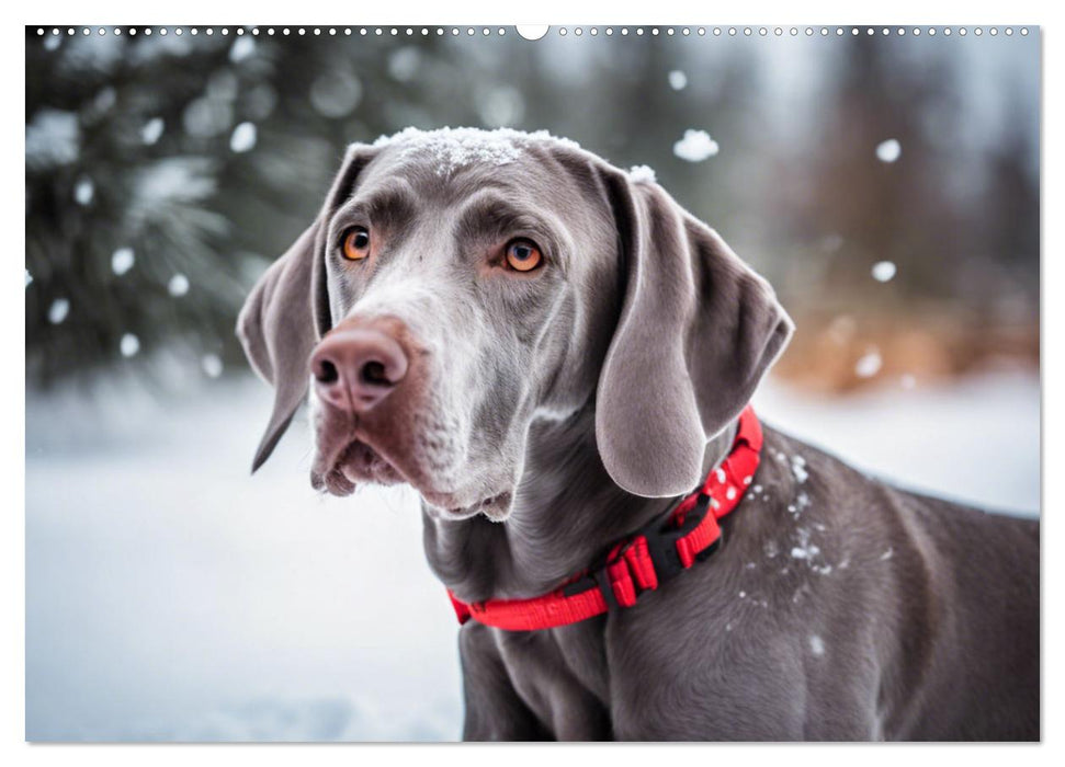 Weimaraner - der ideale Jagdbegleiter (CALVENDO Wandkalender 2025)