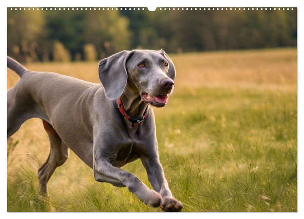 Weimaraner - der ideale Jagdbegleiter (CALVENDO Wandkalender 2025)