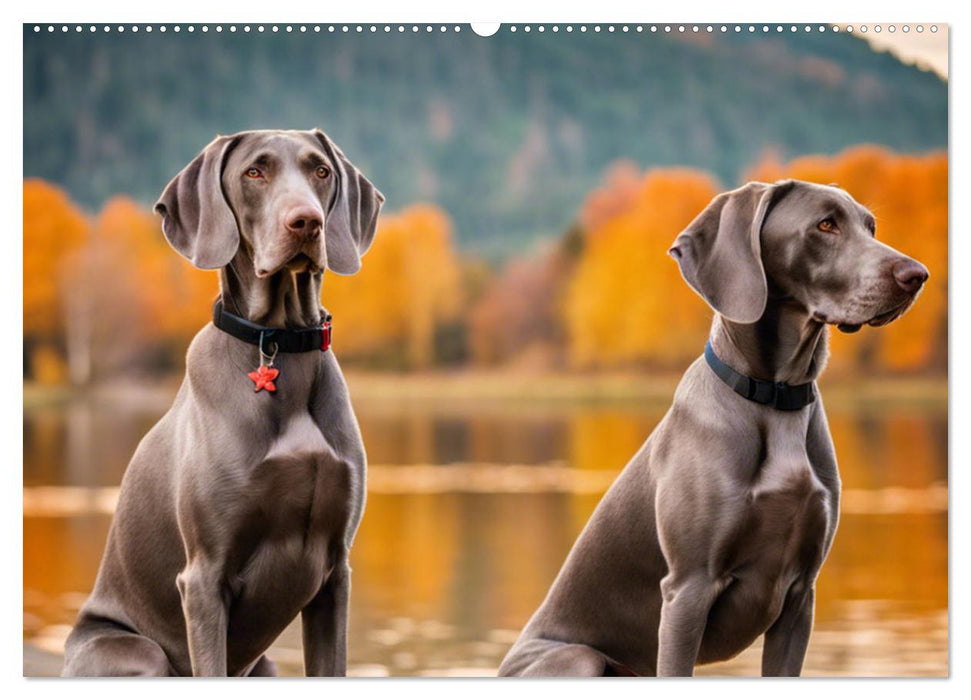 Weimaraner - der ideale Jagdbegleiter (CALVENDO Wandkalender 2025)