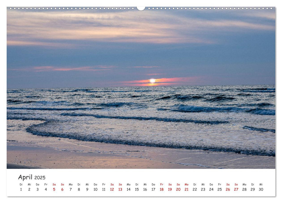 Nordsee, Meer, Strand und Wind (CALVENDO Wandkalender 2025)