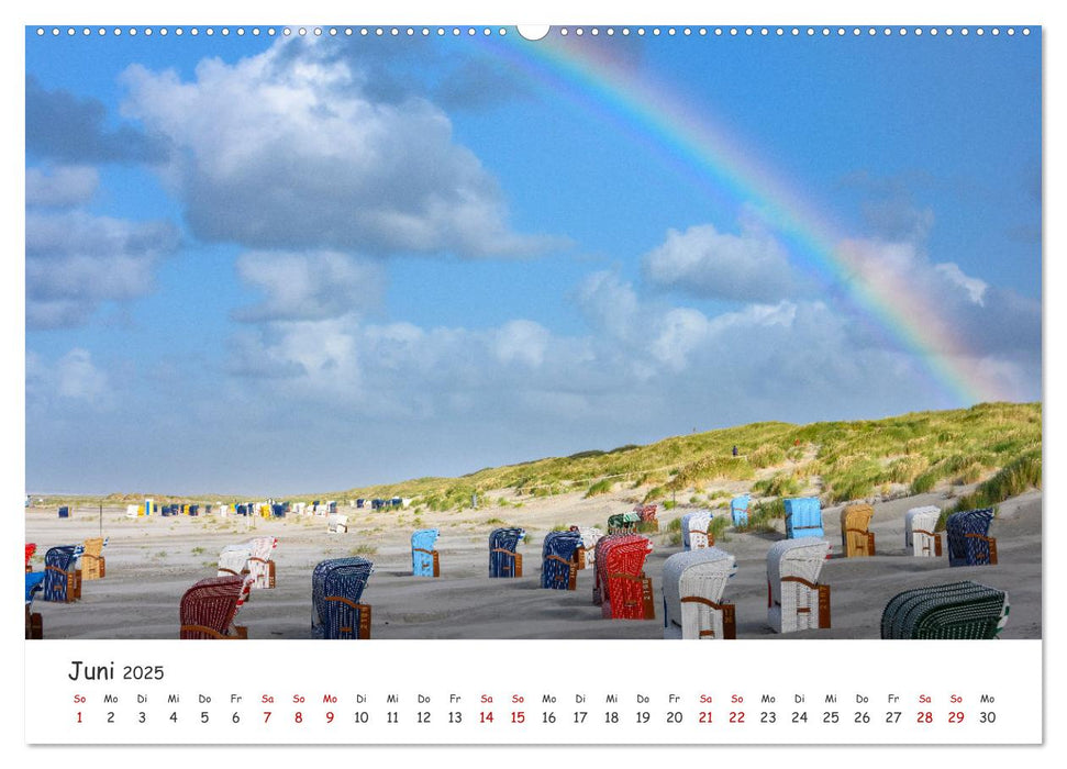 Nordsee, Meer, Strand und Wind (CALVENDO Wandkalender 2025)