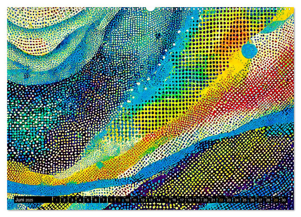 Abstrakte Farbdynamik (CALVENDO Wandkalender 2025)