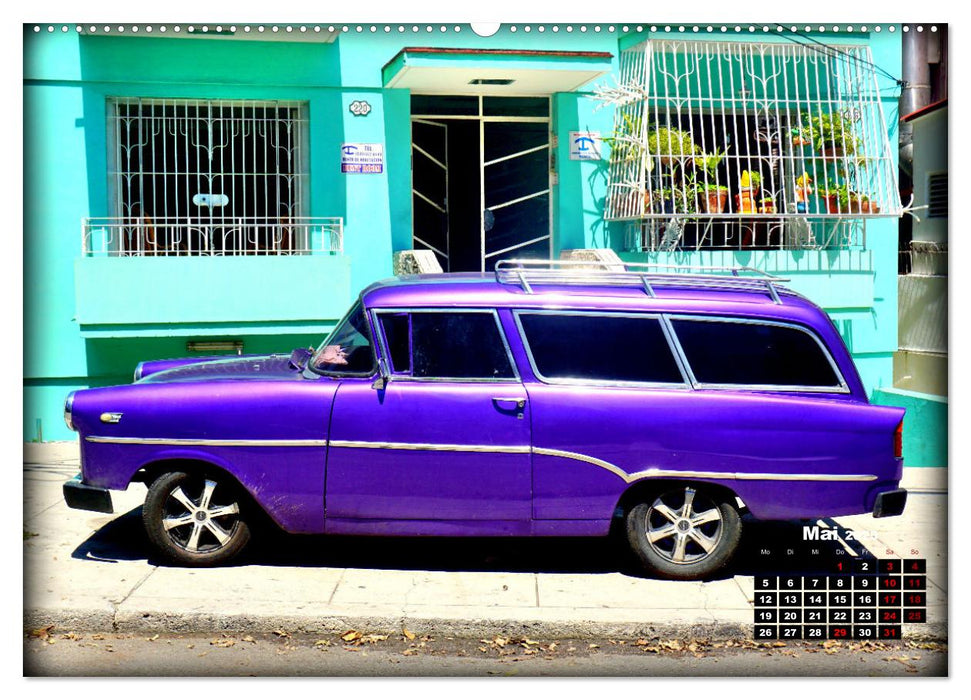 Opel Hits - Deutsche Oldtimer in Kuba (CALVENDO Wandkalender 2025)