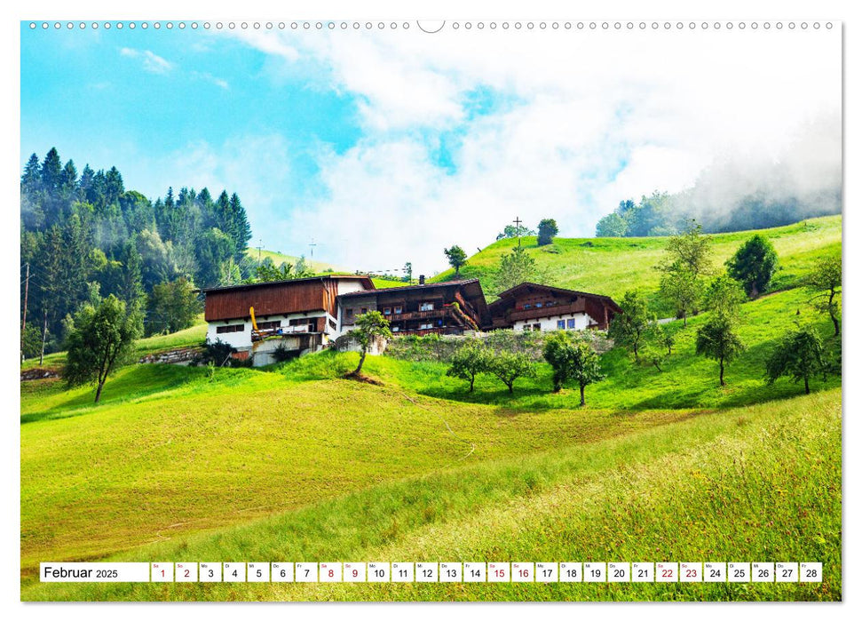Tiroler Bauernhöfe Mal urig, mal feudal (CALVENDO Premium Wandkalender 2025)