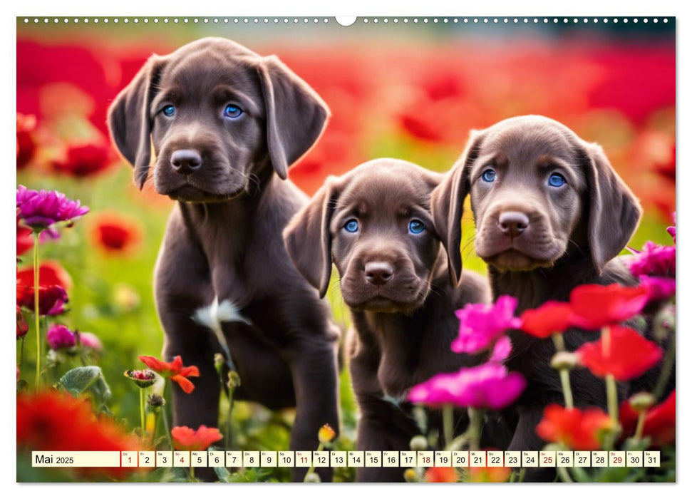 Weimaraner - der ideale Jagdbegleiter (CALVENDO Premium Wandkalender 2025)