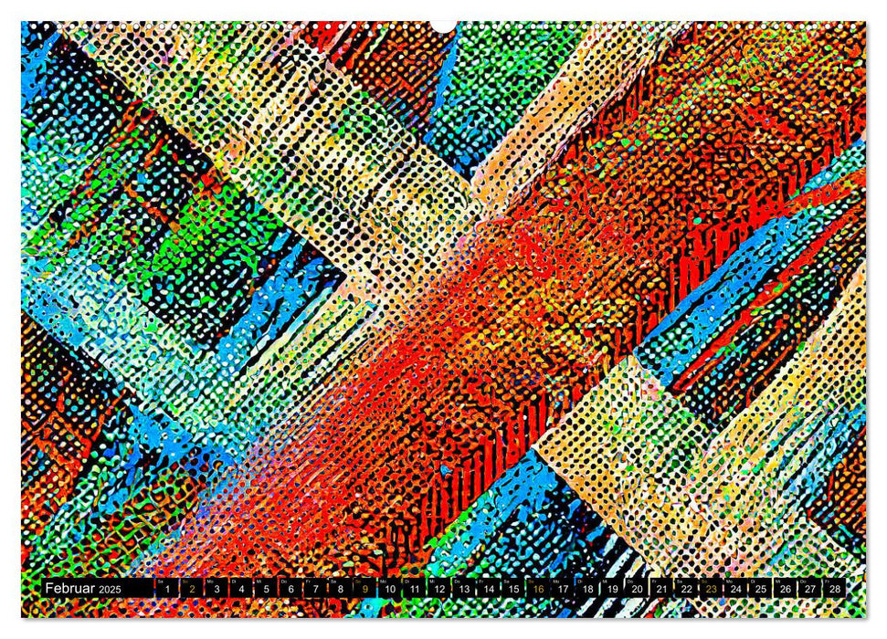 Abstrakte Farbdynamik (CALVENDO Premium Wandkalender 2025)