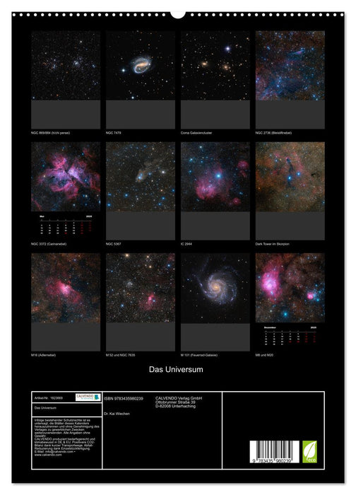 Das Universum (CALVENDO Premium Wandkalender 2025)