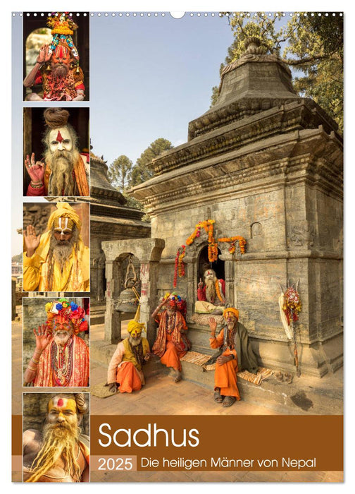 Sadhus - Die heiligen Männer von Nepal (CALVENDO Wandkalender 2025)