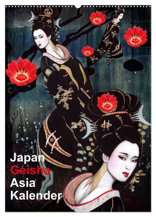 Geisha Asia Japan Pin-up Kalender (CALVENDO Wandkalender 2025)