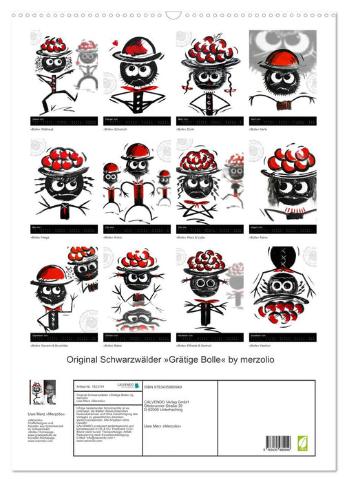 Original Schwarzwälder »Grätige Bolle« by merzolio (CALVENDO Wandkalender 2025)
