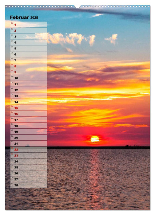 An der See Geburtstagsplaner (CALVENDO Premium Wandkalender 2025)