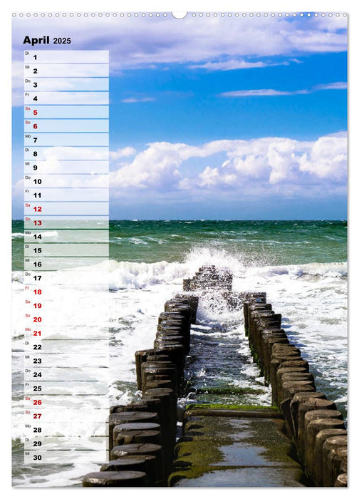 An der See Geburtstagsplaner (CALVENDO Premium Wandkalender 2025)