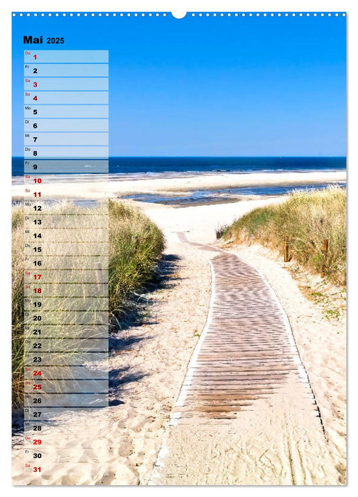 An der See Geburtstagsplaner (CALVENDO Premium Wandkalender 2025)