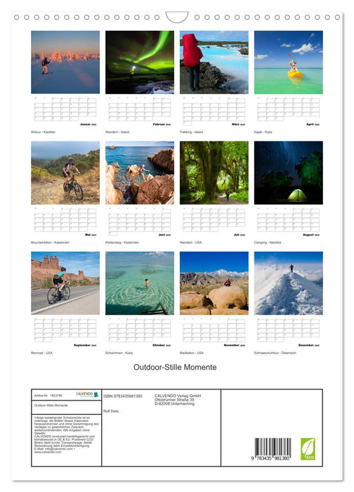 Outdoor-Stille Momente (CALVENDO Wandkalender 2025)