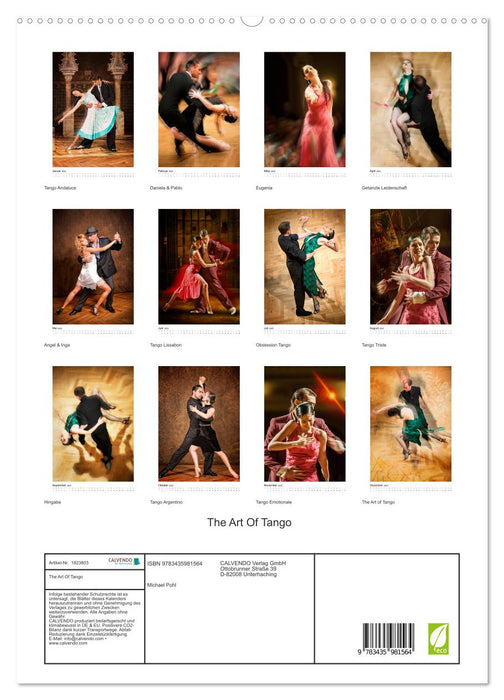 The Art Of Tango (CALVENDO Premium Wandkalender 2025)