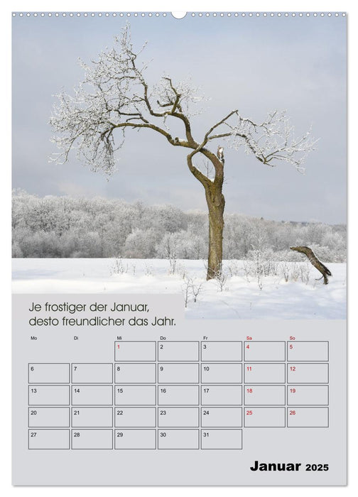 Wetter-Regeln der Bauern (CALVENDO Premium Wandkalender 2025)