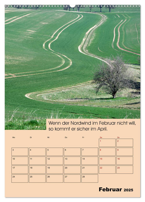 Wetter-Regeln der Bauern (CALVENDO Premium Wandkalender 2025)