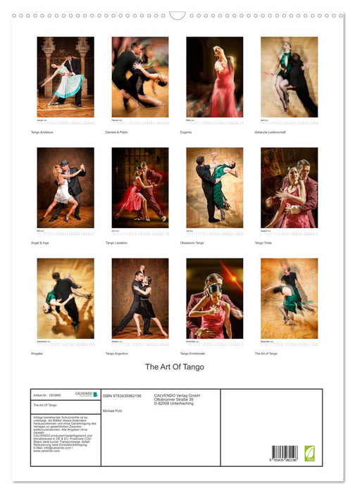 The Art Of Tango (CALVENDO Wandkalender 2025)