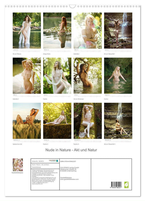 Nude in Nature - Akt und Natur (CALVENDO Wandkalender 2025)