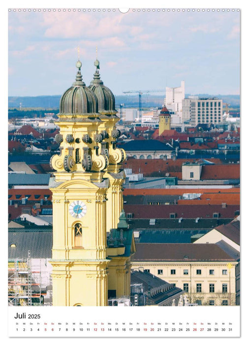 München Blick vom Alten Peter (CALVENDO Premium Wandkalender 2025)