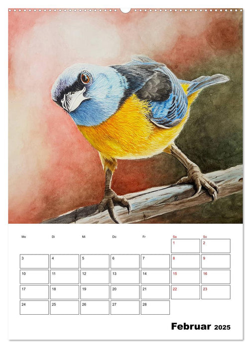 Vögel im Wind (CALVENDO Premium Wandkalender 2025)