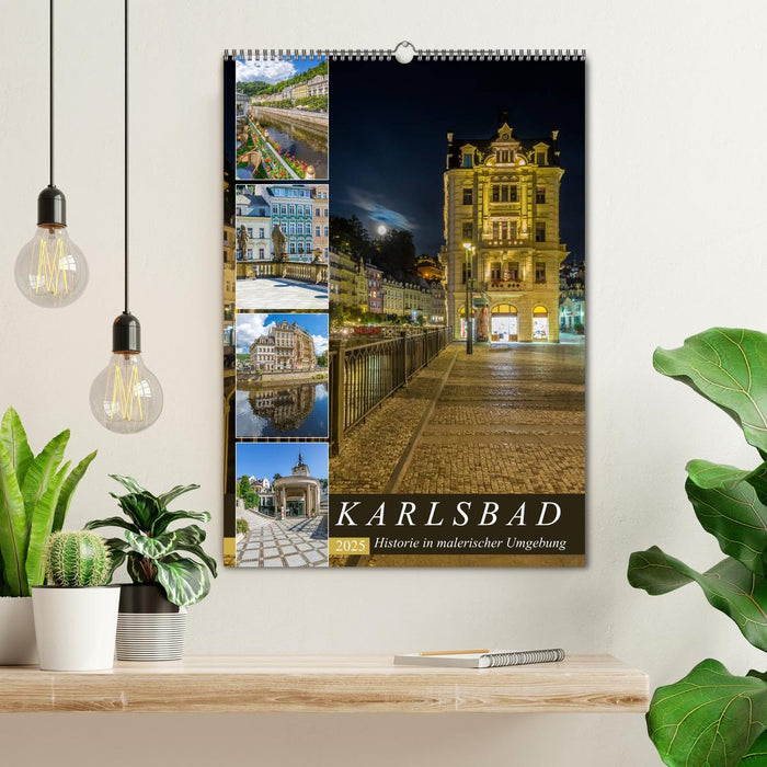 KARLSBAD Historie in malerischer Umgebung (CALVENDO Wandkalender 2025)