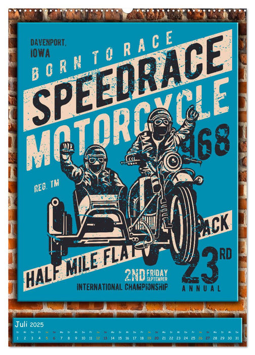 Motorrad - nostalgische Momente (CALVENDO Premium Wandkalender 2025)