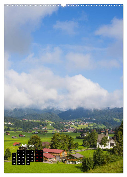 Leichte Wanderziele um Oberstdorf (CALVENDO Premium Wandkalender 2025)