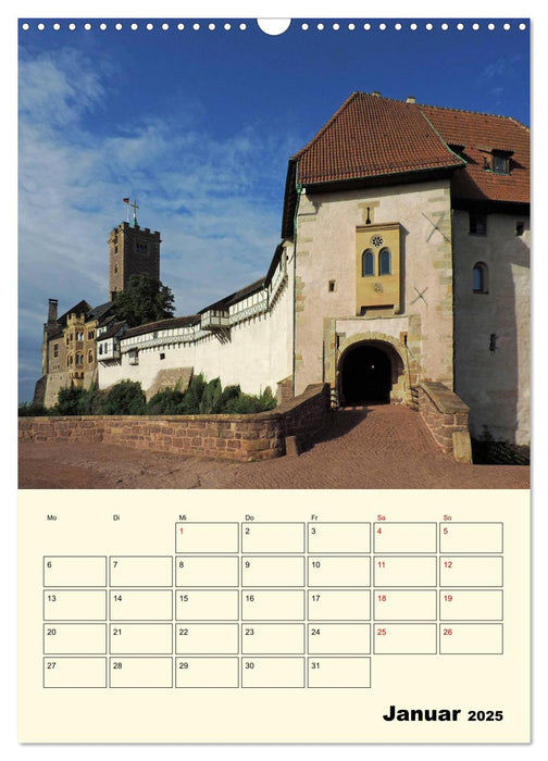 Die Wartburg - Weltkulturerbe in Thüringen (CALVENDO Wandkalender 2025)