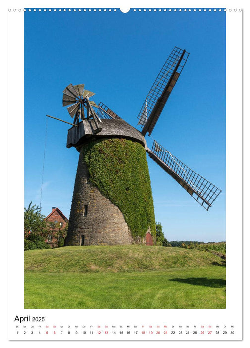 Historische Windmühlen in Minden-Lübbecke (CALVENDO Wandkalender 2025)