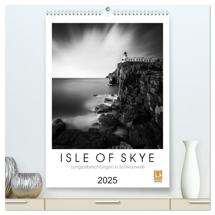 Isle of Skye - Langzeitbelichtungen in Schwarzweiß (CALVENDO Premium Wandkalender 2025)