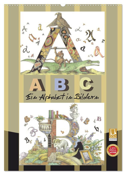 ABC. Ein Alphabet in Bildern. (CALVENDO Wandkalender 2025)