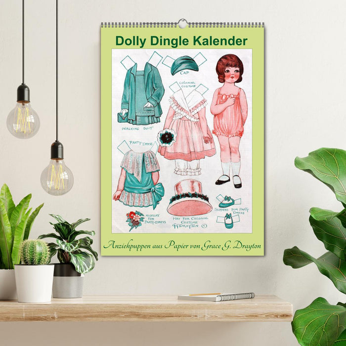 Dolly Dingle Kalender - Anziehpuppen von Grace G. Drayton (CALVENDO Wandkalender 2025)