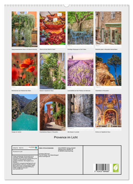 Provence im Licht (CALVENDO Premium Wandkalender 2025)