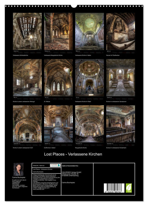 Lost Places - Verlassene Kirchen (CALVENDO Premium Wandkalender 2025)