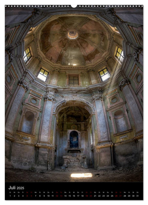 Lost Places - Verlassene Kirchen (CALVENDO Premium Wandkalender 2025)