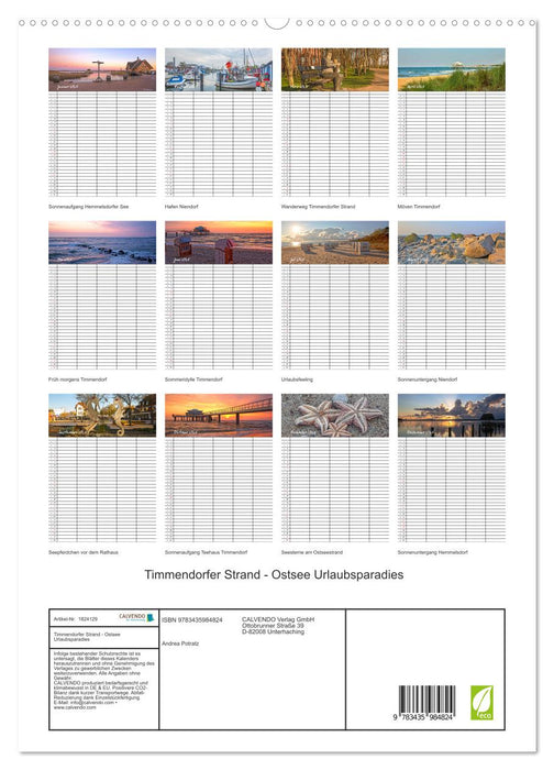 Timmendorfer Strand - Ostsee Urlaubsparadies (CALVENDO Premium Wandkalender 2025)
