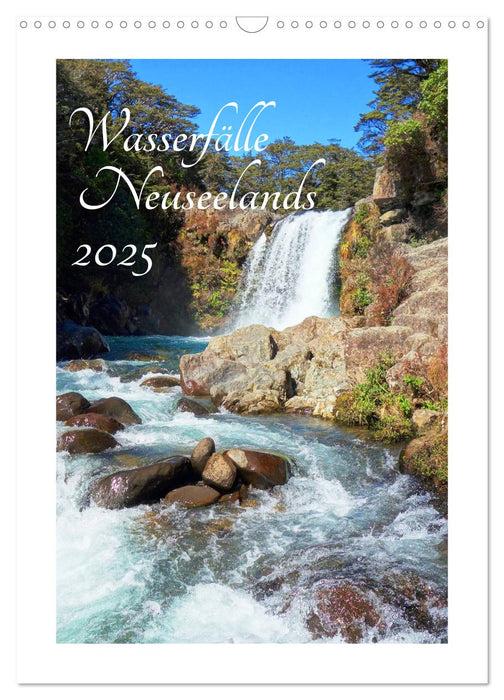 Wasserfälle Neuseelands (CALVENDO Wandkalender 2025)