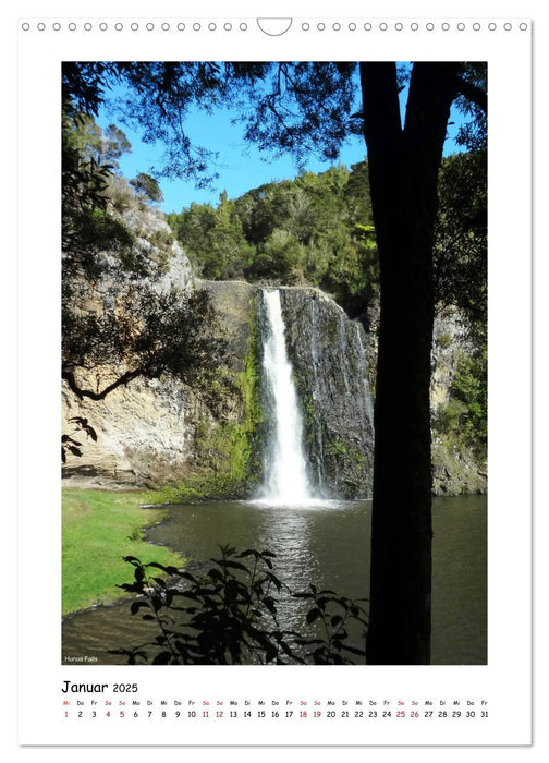 Wasserfälle Neuseelands (CALVENDO Wandkalender 2025)